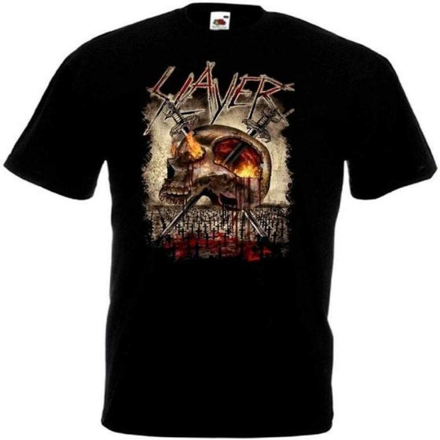 Slayer – Poster V13 T Shirt Black Trash Heavy Metal All Sizes S-3XL