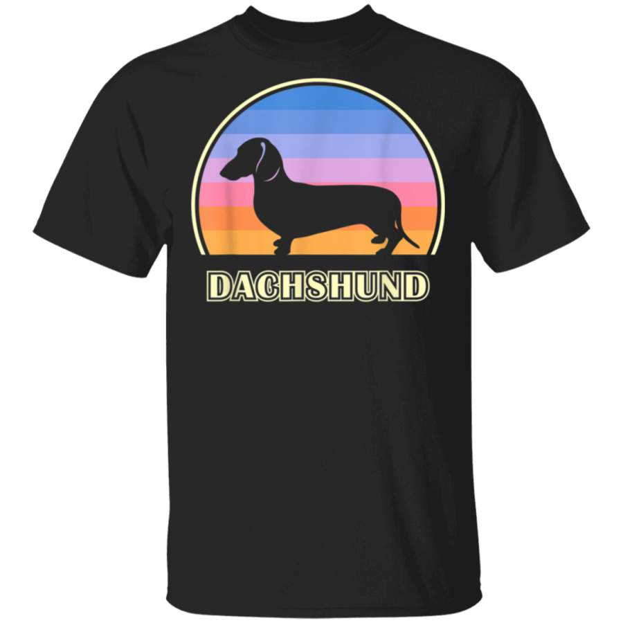 Smooth Dachshund Vintage Sunset Dog TShirt