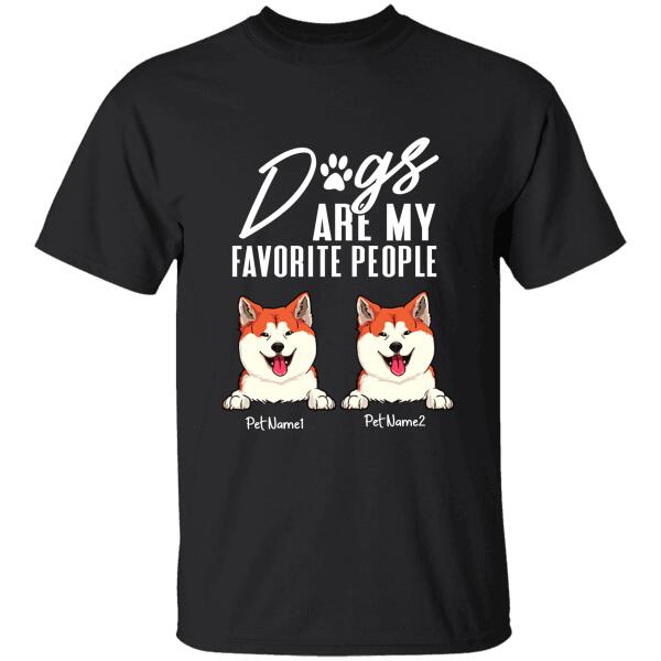 Dogs Are My Favorite People Personalized T-Shirt Ts-Nb646
