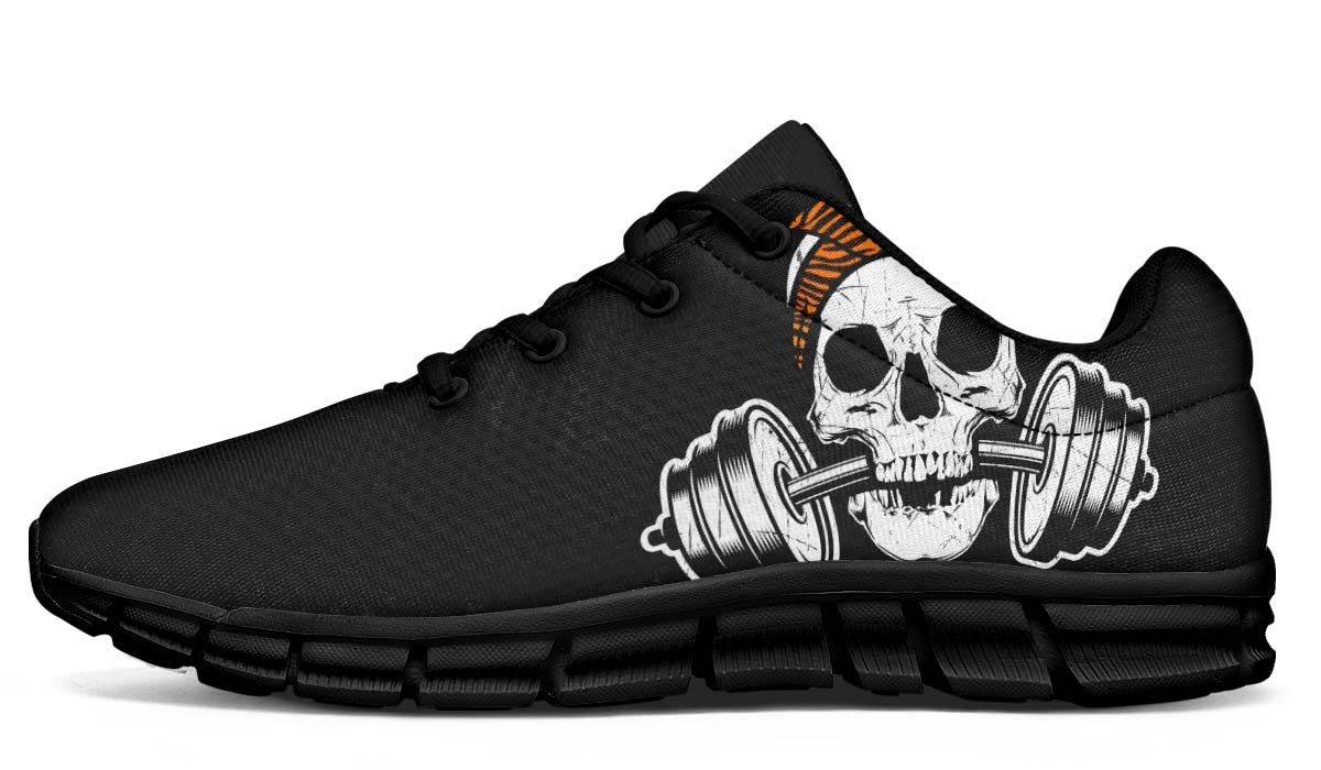 Dumbbell Skull Tiger Bandana Breathable Sneakers Custom Shoes