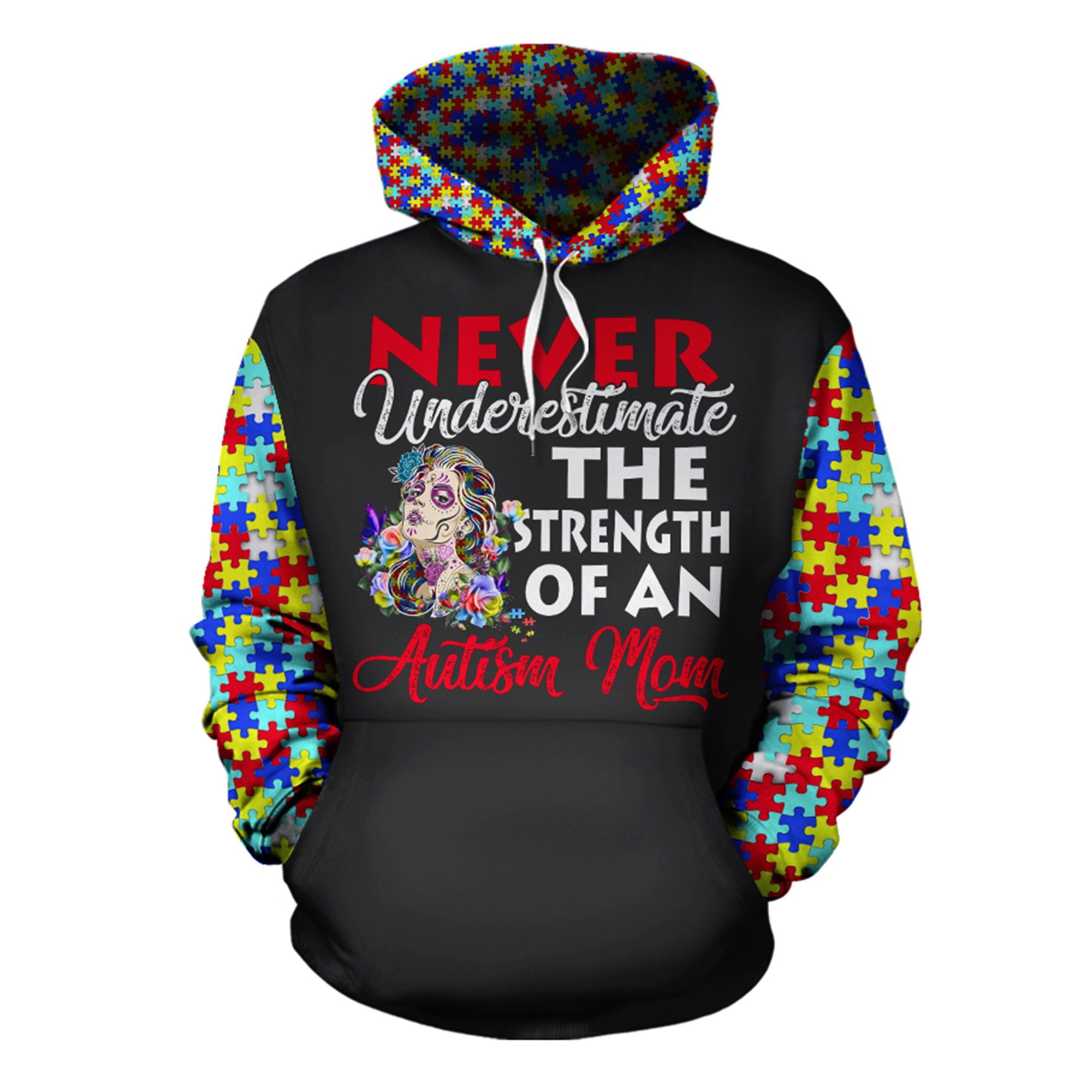 Trength of autism mom Hoodie