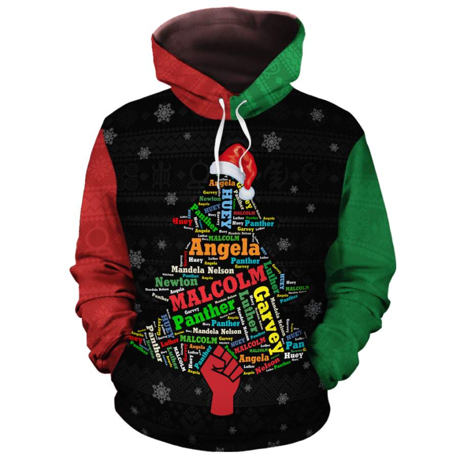 Christmas Black Power 2 All-Over Hoodie