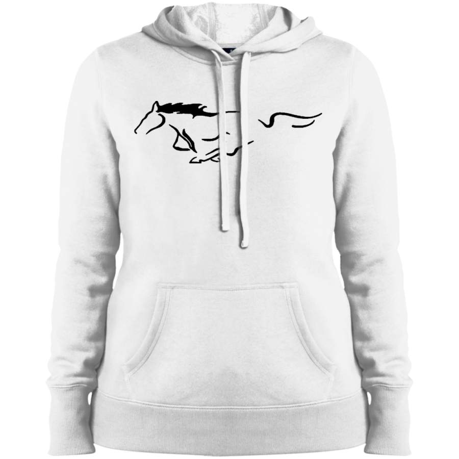 AGR Mustang Horse Ladies’ Pullover Hooded Sweatshirt