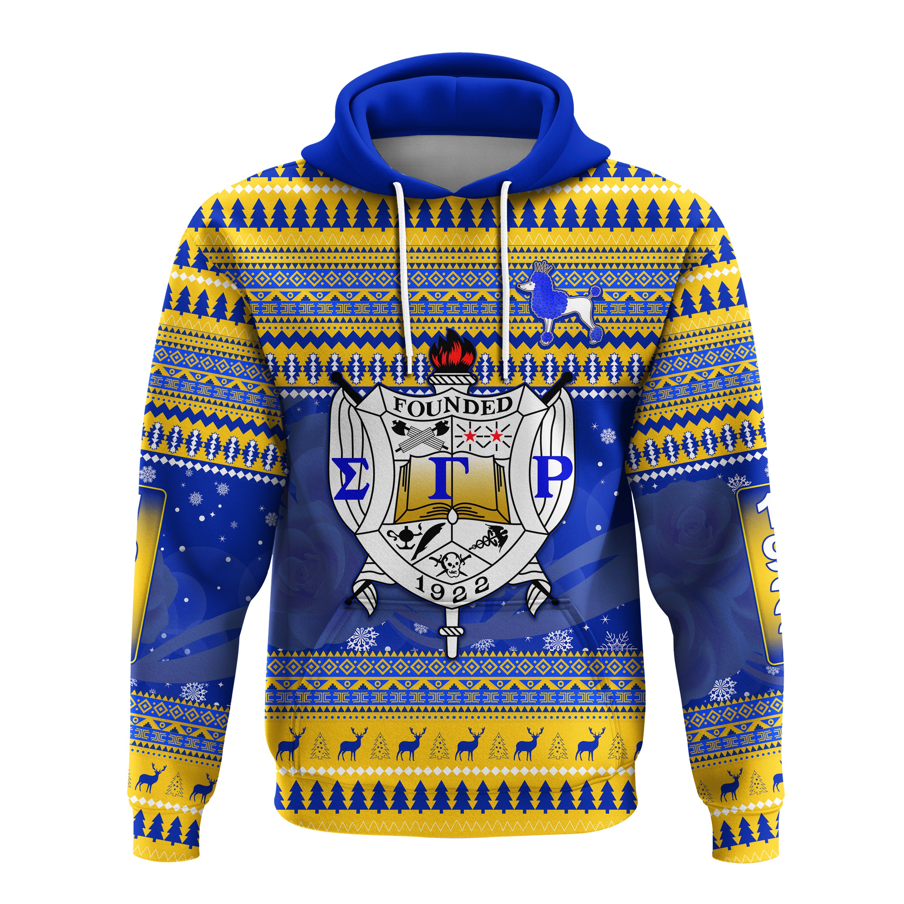 Sigma Gamma Rho Christmas Hoodie African Pattern Lt13