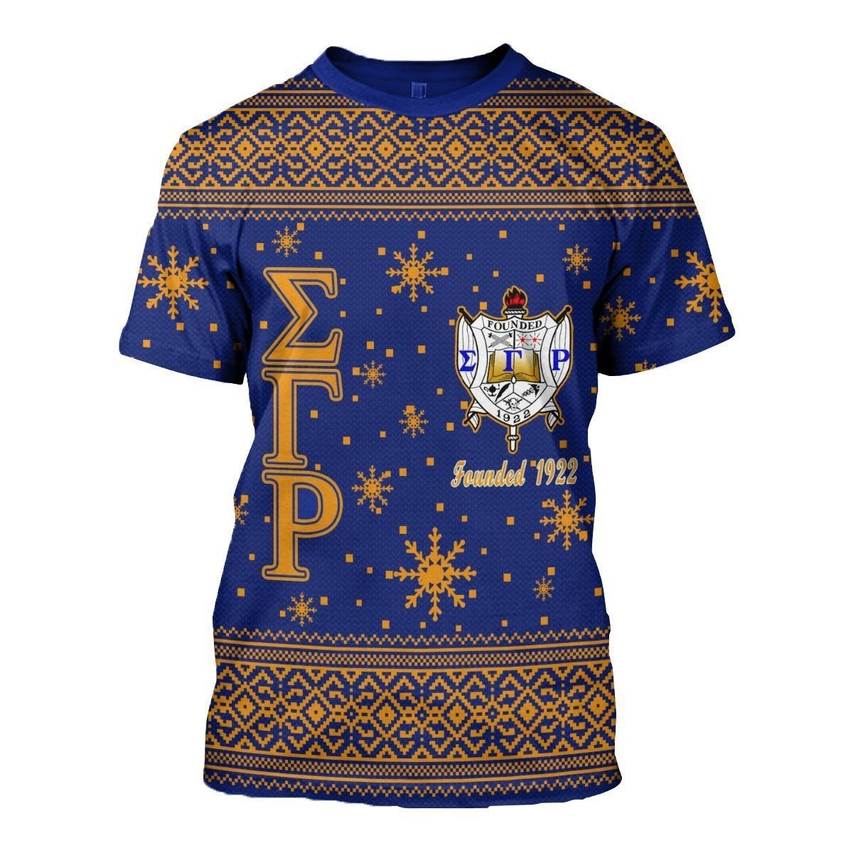 Sorority Tshirt – Christmas Laurel Wreath Sigma Gamma Rho Tshirt