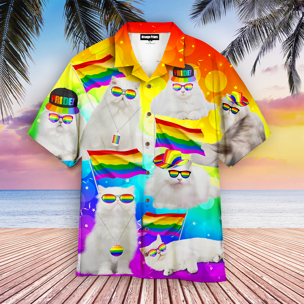 Lgbt Happy Cats Pride Month Hawaiian Shirt