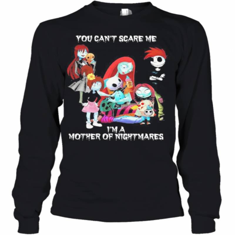 You Can'T Scare Me I'M A Mother Of Nightmares Halloween Youth Long Sleeve