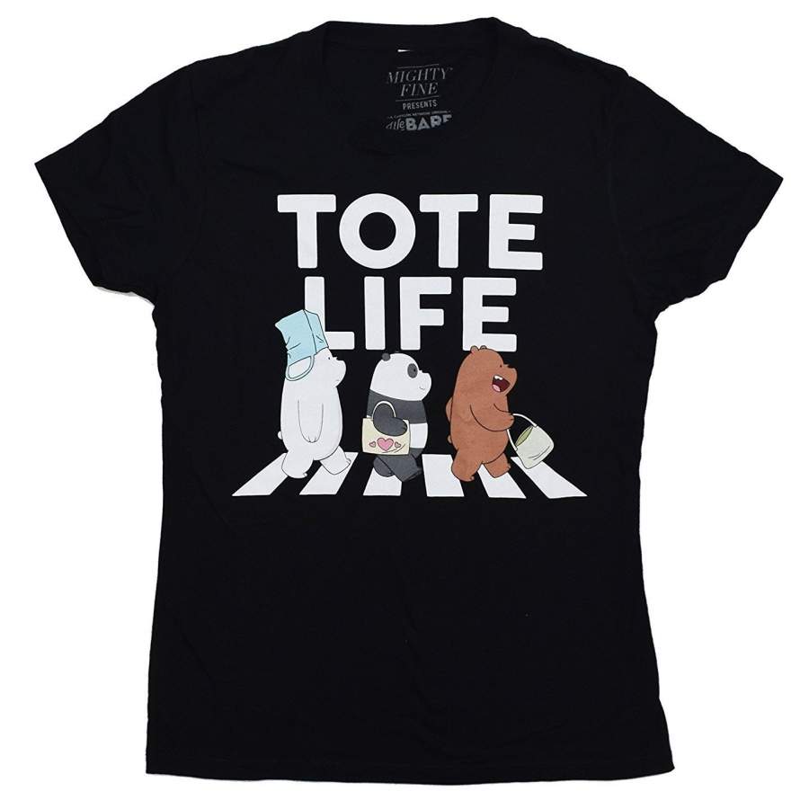 We Bare Bears Tote Life Ice Bear Juniors Men T-shirt