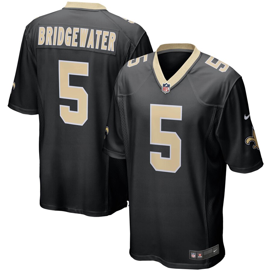 Teddy Bridgewater New Orleans Saints Nike Game Jersey – Black