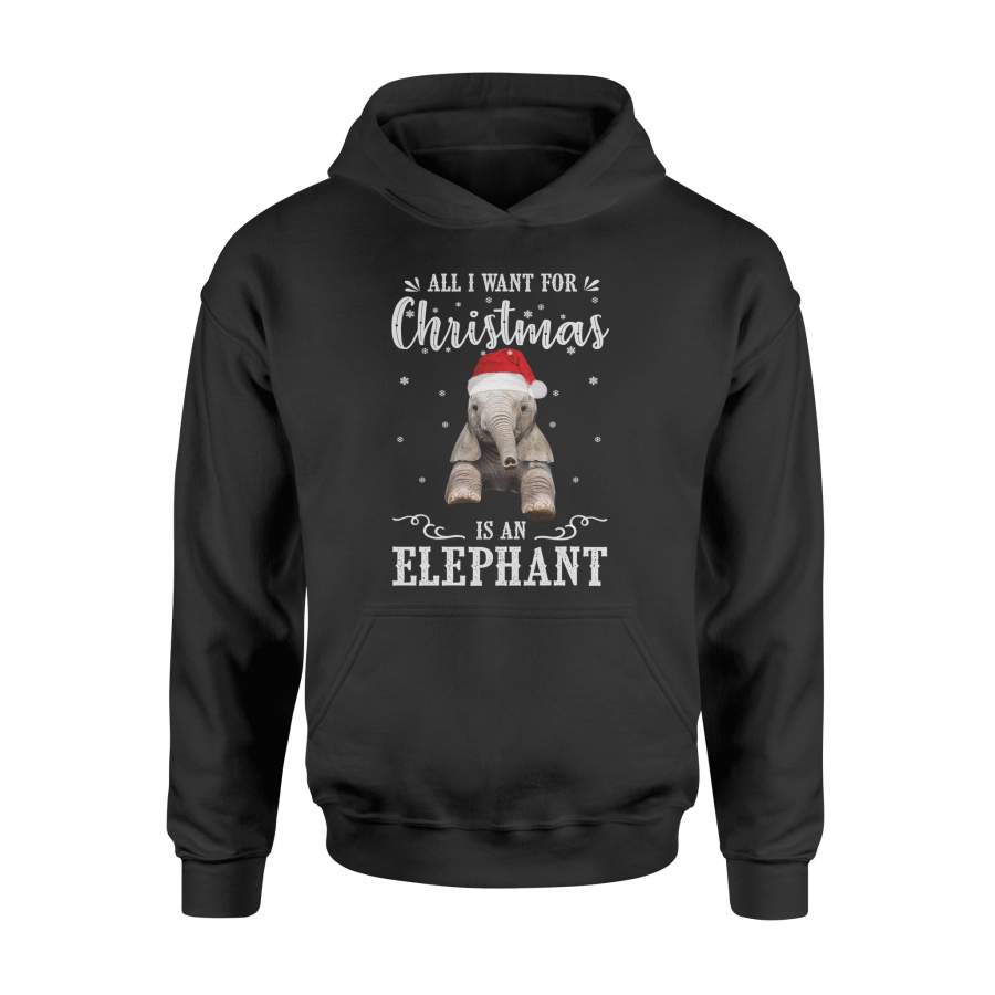 Elephant – All I Want For Christmas – Standard Hoodie