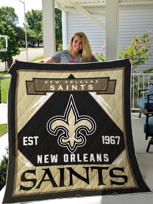 New Orleans Saints Quilt Blanket Nt