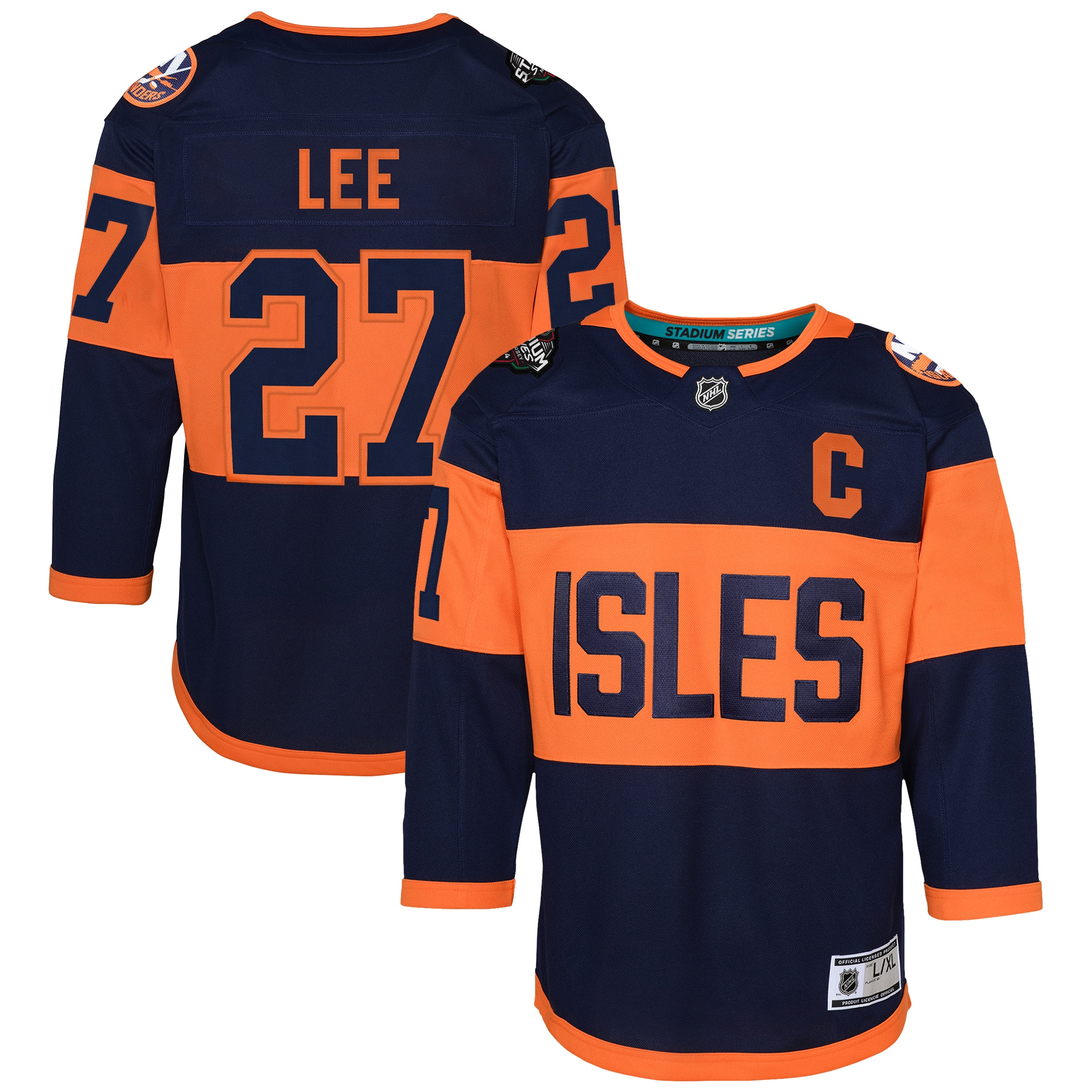 Anders Lee New York Islanders Youth 2024 NHL Stadium Series Premier Player Jersey  Navy