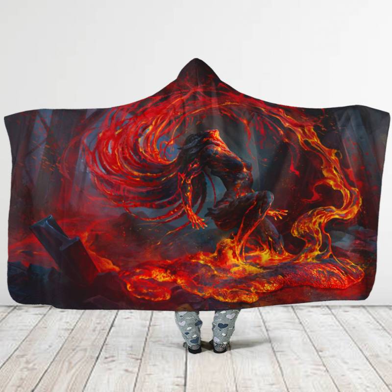 Volcanic Risi Hooded Blanket