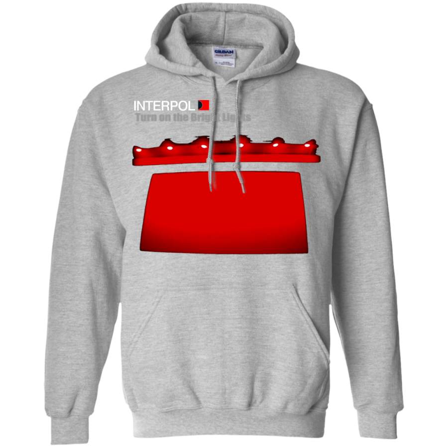 AGR INTERPOL Turn On The Bright Lights Gildan Pullover Hoodie