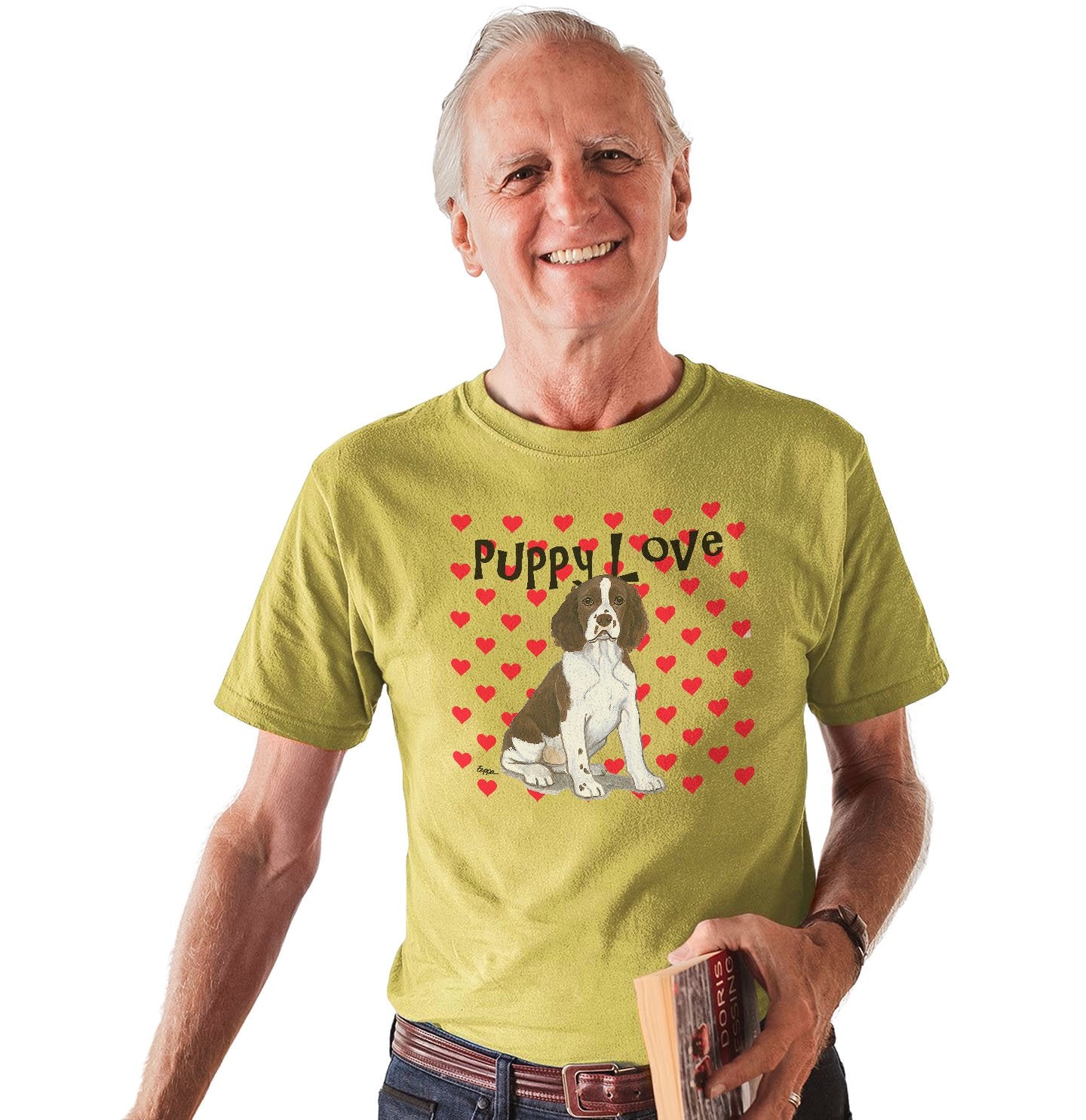 Springer Puppy Love – Adult Unisex T-Shirt