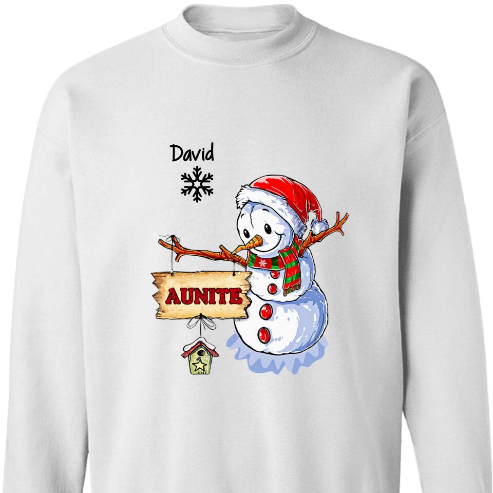 Personalized Snowman Sweatshirt – Best Gift For Mom, Nana, Gigi – Trending Personalized