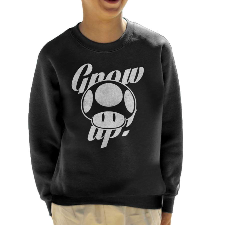 Super Mario Grow Up Kid’s Sweatshirt