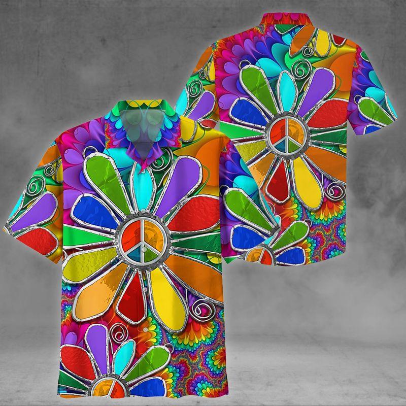 Hippie Colorful Aloha Hawaii Shirts For Men Women Ha42965