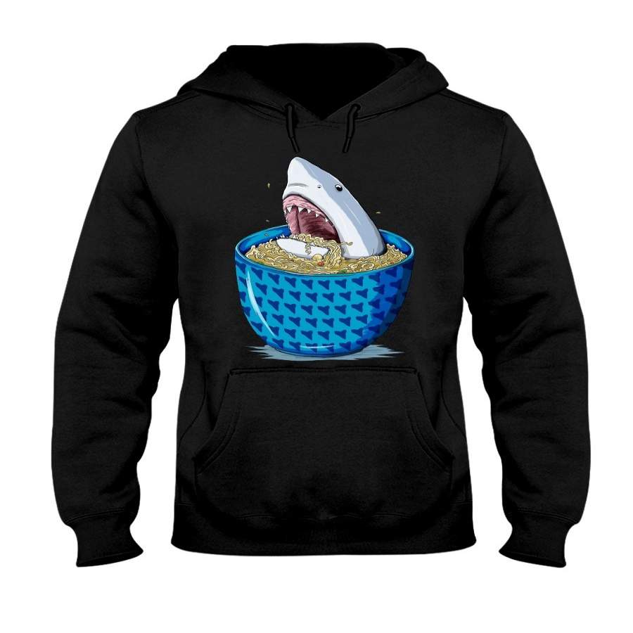 White Shark Ramen Funny Design Hoodie