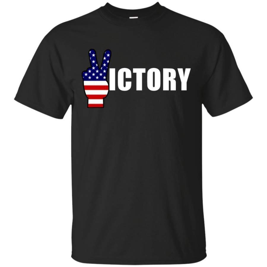 AGR USA Peace Hand  Victory Day TShirt