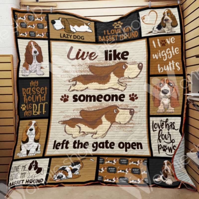 Basset Hound Dog Blanket NOV3002 85O36