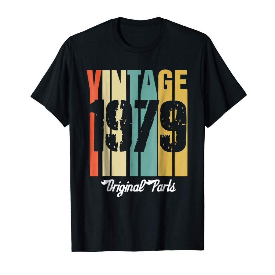 Vintage Retro 1979 T-Shirt 39 Yrs Old Bday 39Th Birthday Men Fashion Cotton T Shirt