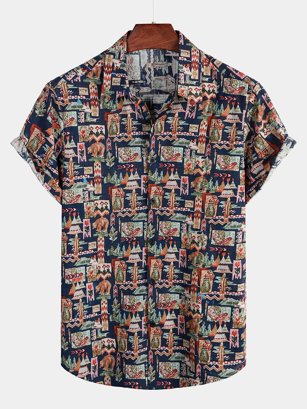 Hawaii Short Sleeve Button Down Beach Shirt Ha87917