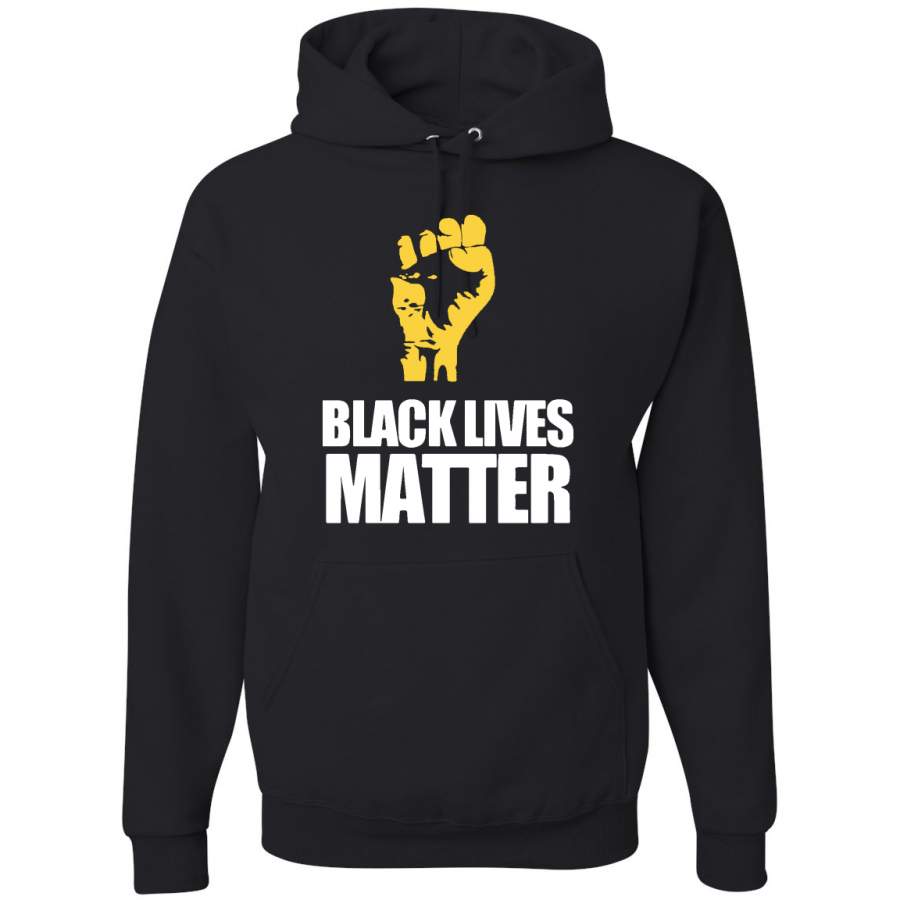 Black Lives Matter Freedom Power Fist Black Pride Graphic Hoodie Sweatshirt