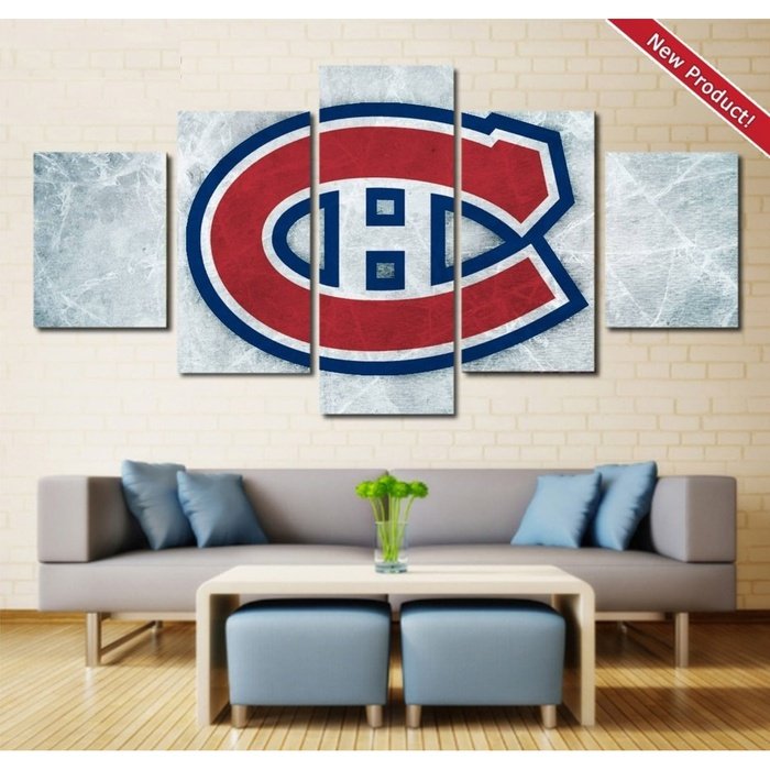 Montreal Canadiens Painting Canvas Decor Hockey Wall Art Poster 1061