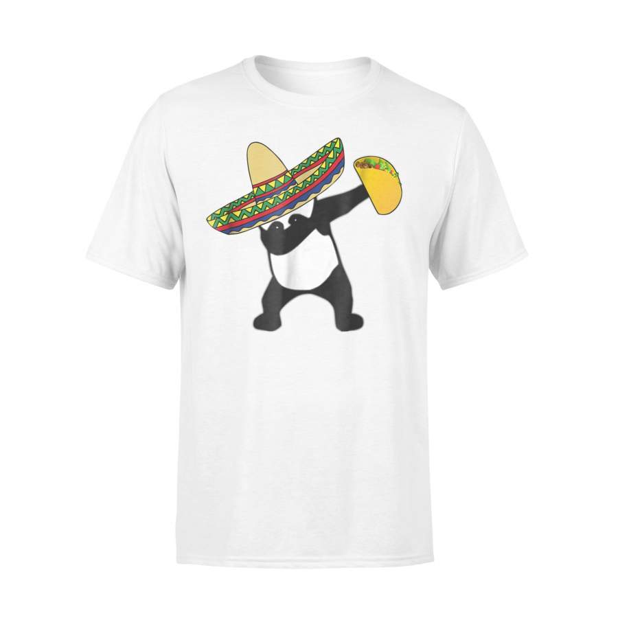 Cinco De Mayo Dabbing Panda Bear Taco Tee Mexican Sombrero T Shirt