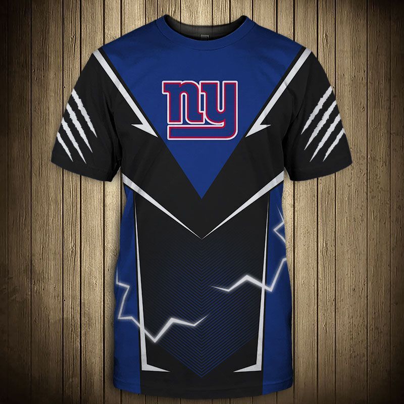 New York Giants T-Shirts Lightning Graphic Gift For Men