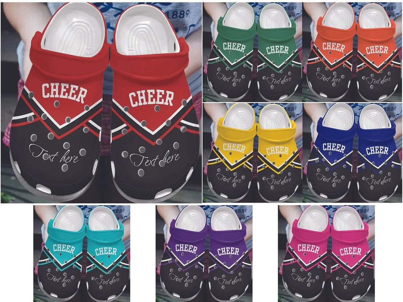 Cheerleader Personalized Clog Custom Clogs Comfortablefashion Style Comfortable For Women Men Kid Print 3D Cheer