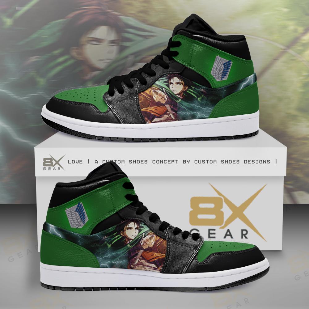 Attack On Titan Jd Sneakers Levi Scouting Legion