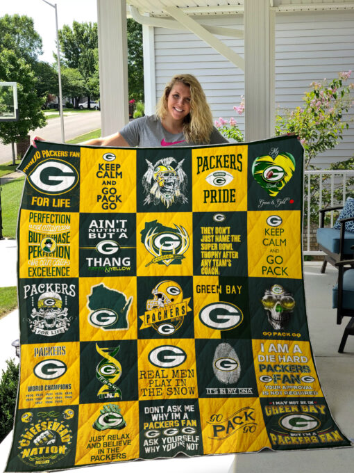 Green Bay Packers Blanket Quilt V2 B93