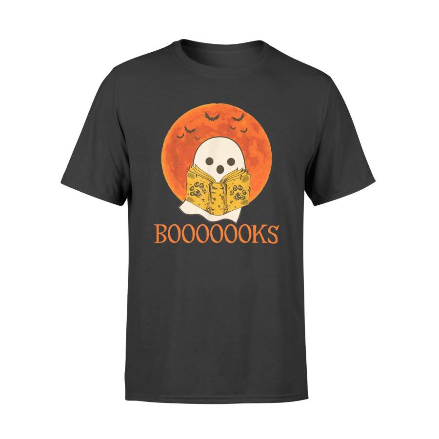 Booooooks Shirt Boo Read Books Halloween T-Shirt – Standard T-shirt