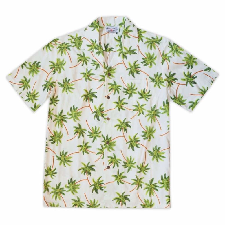 Palm White Unique Design Hawaii Shirt Ha106991