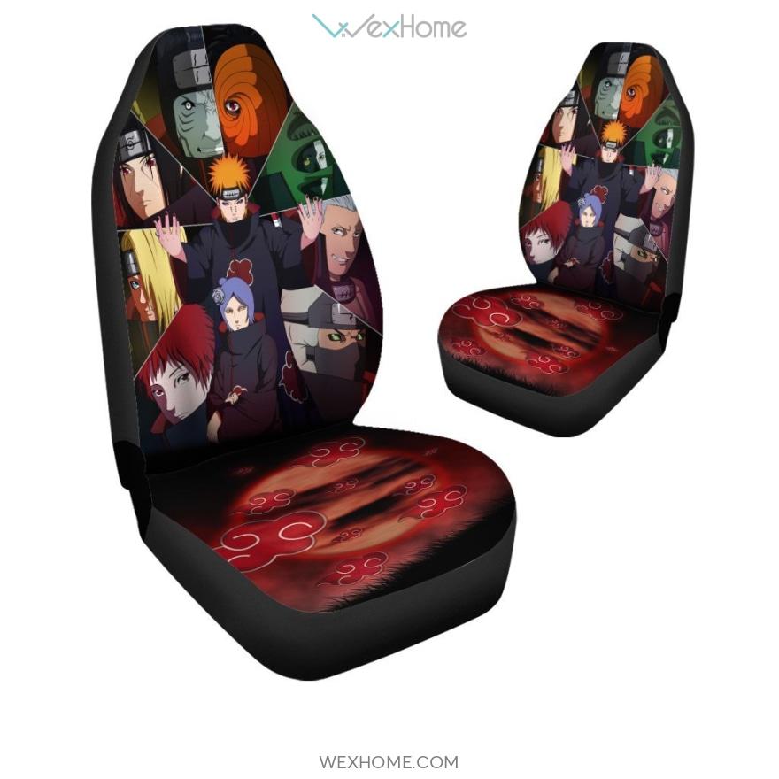 Akatsuki Car Seat Covers Naruto Custom Anime Oralie Shop
