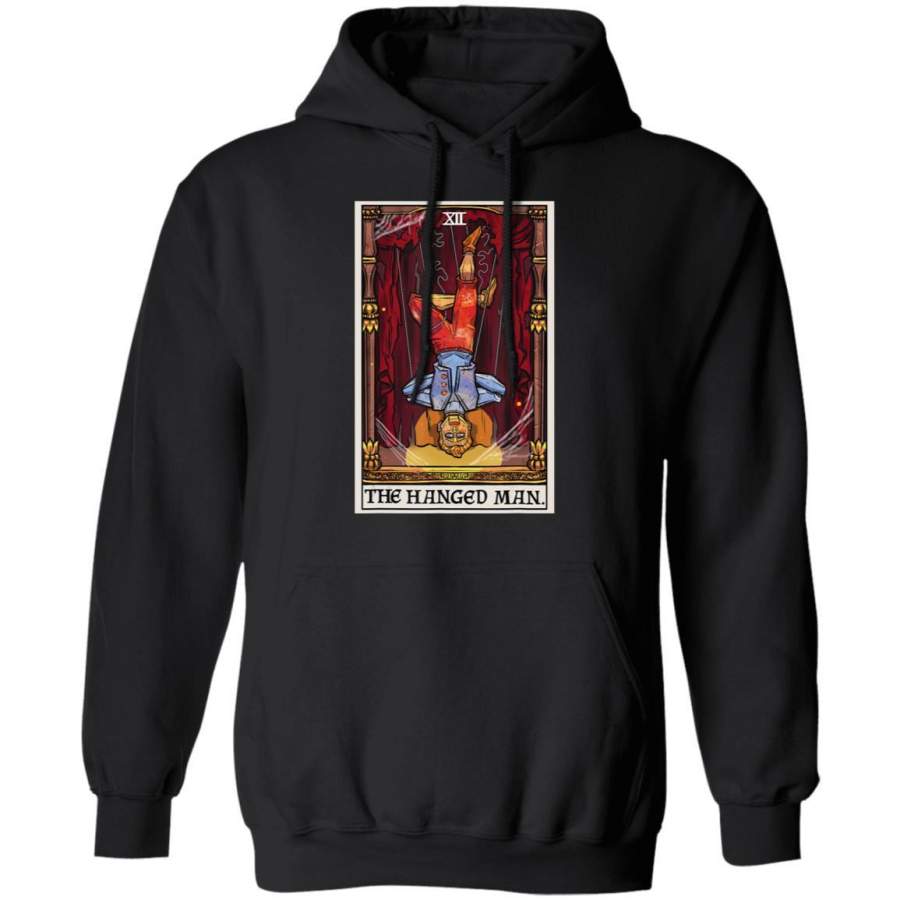 The Hanged Man Tarot Card Halloween Vintage Marionette Gift Hoodie