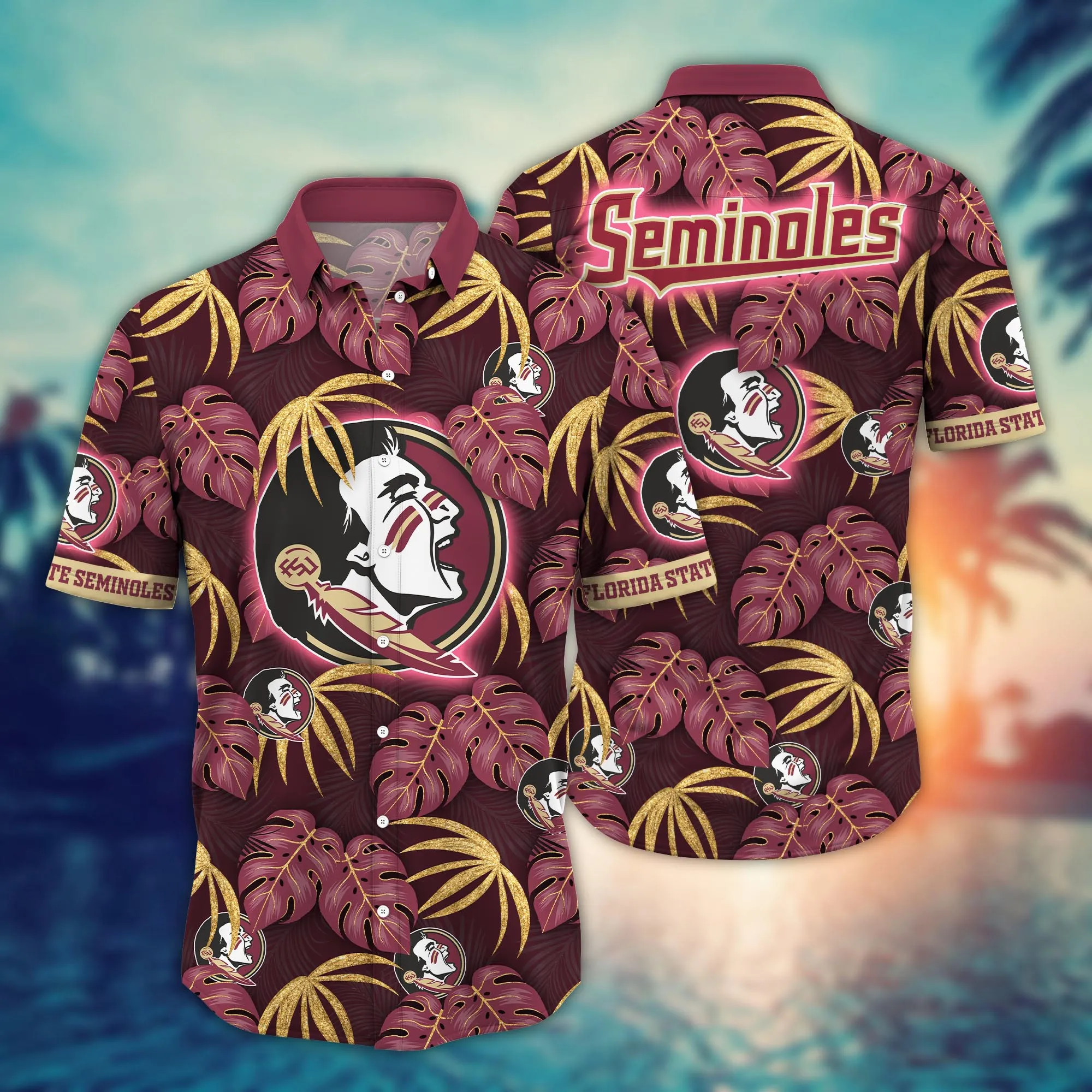 Florida State Seminoles NCCA Hawaiian Shirt Beachwear Aloha Shirt