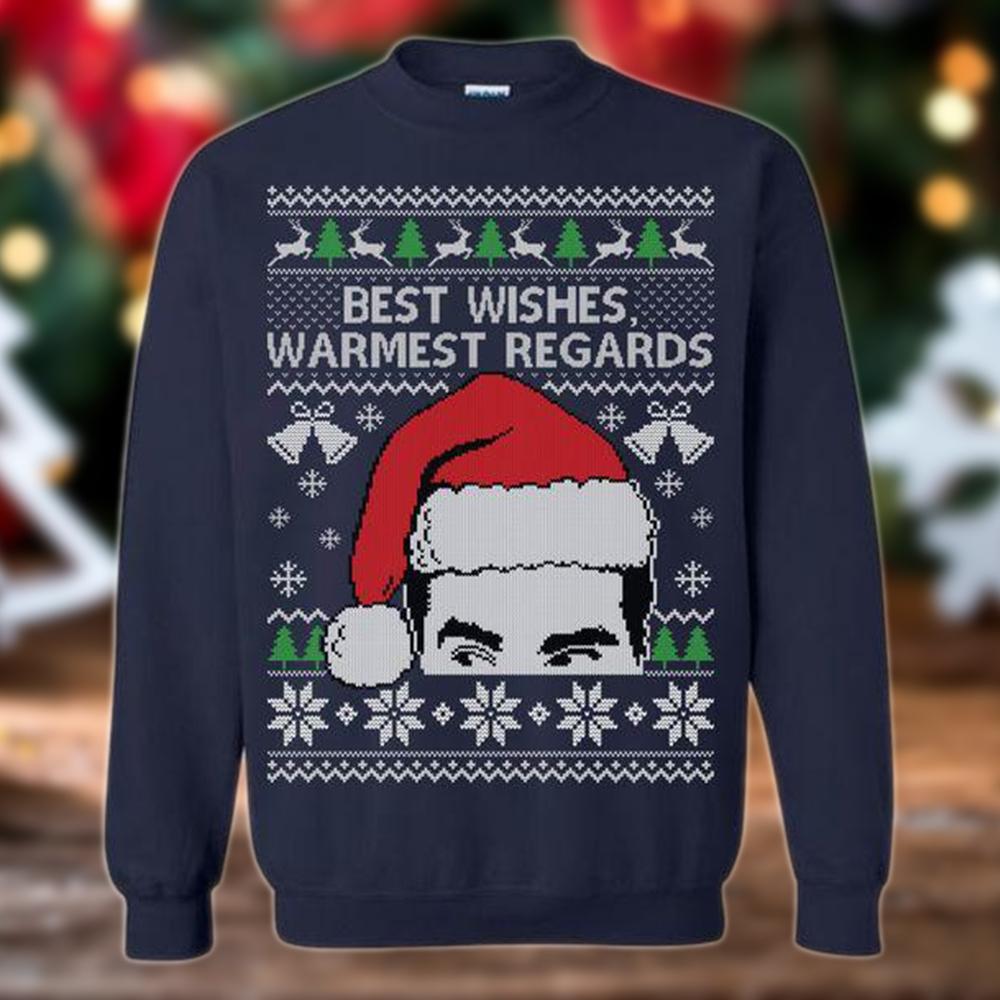 Best Wishes Warmest Regards Ugly Christmas Sweater | For Men & Women | Adult | Us5354