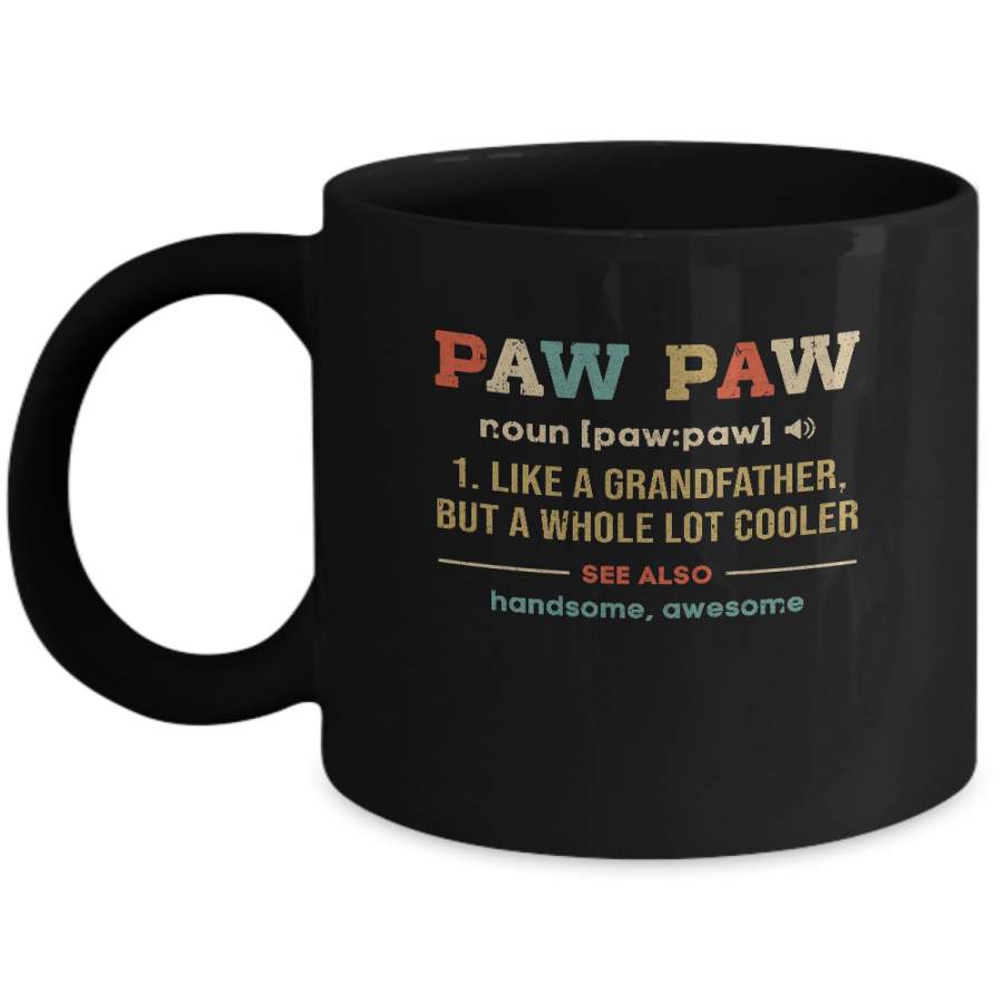 Vintage PawPaw Gifts Grandpa Definition Fathers Day Mug