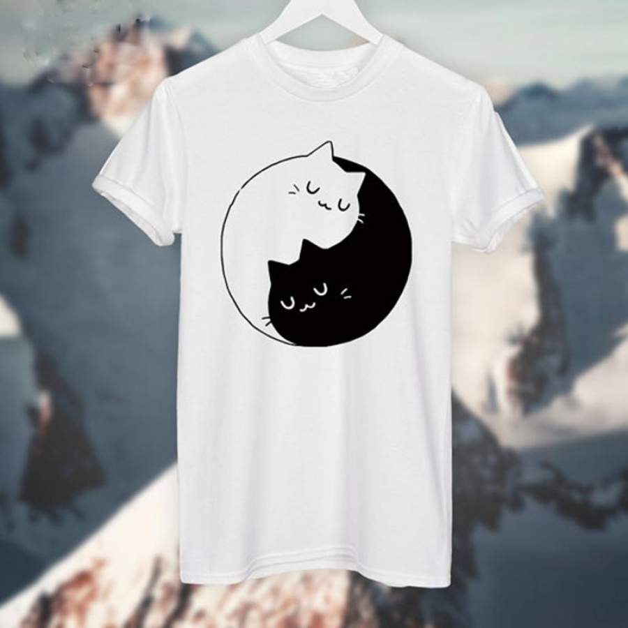 Yin Yang Cats Kittens T-SHIRT