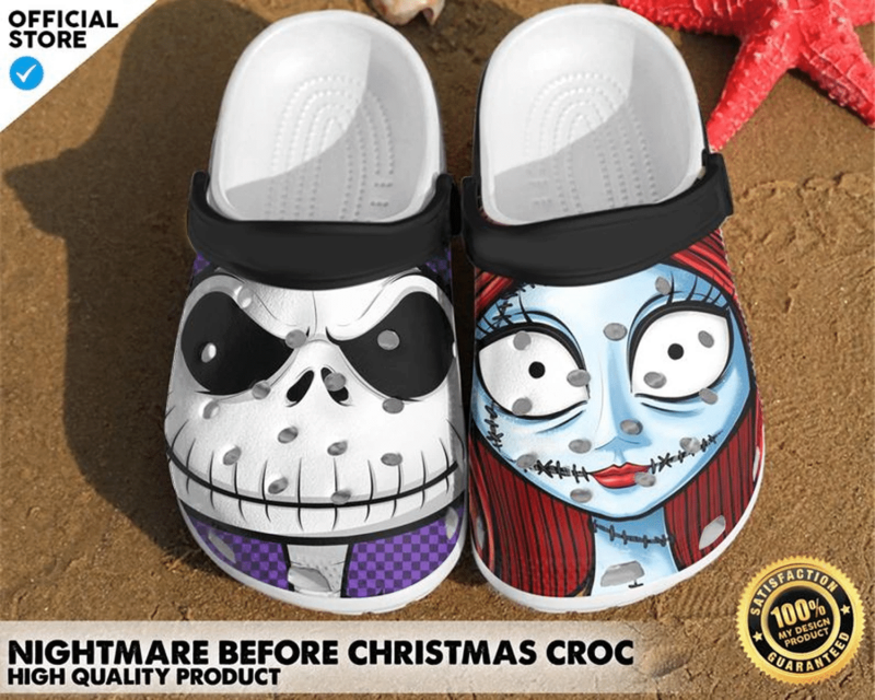 The Nightmare Before Christmas Crocs Clog Shoes 12