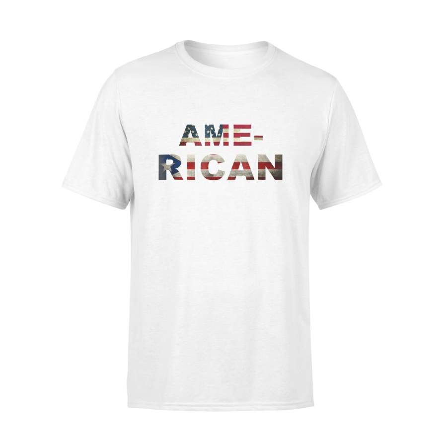 Ame-Rican Puerto Rican Flag Premium T-Shirt