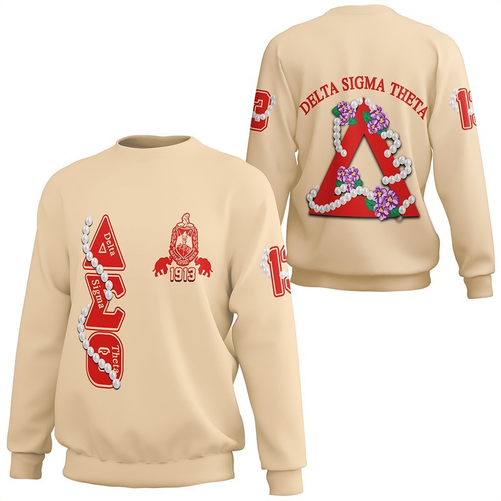 Greek Life Sweatshirt – Delta Sigma Theta Pearl Cream Sweatshirt