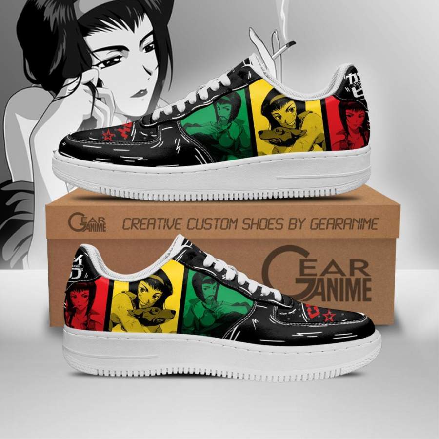 Faye Valentine Air Force Sneakers Cowboy Bebop Anime Custom Shoes PT10