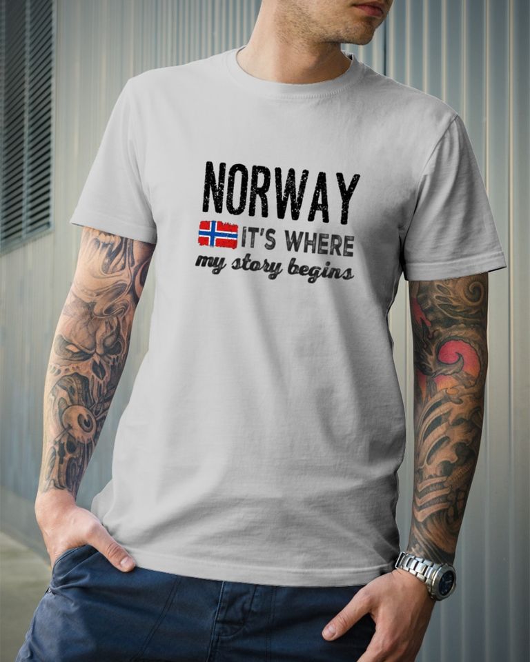 Norway It’S Where My Story Begins Gift Standard/Premium T-Shirt