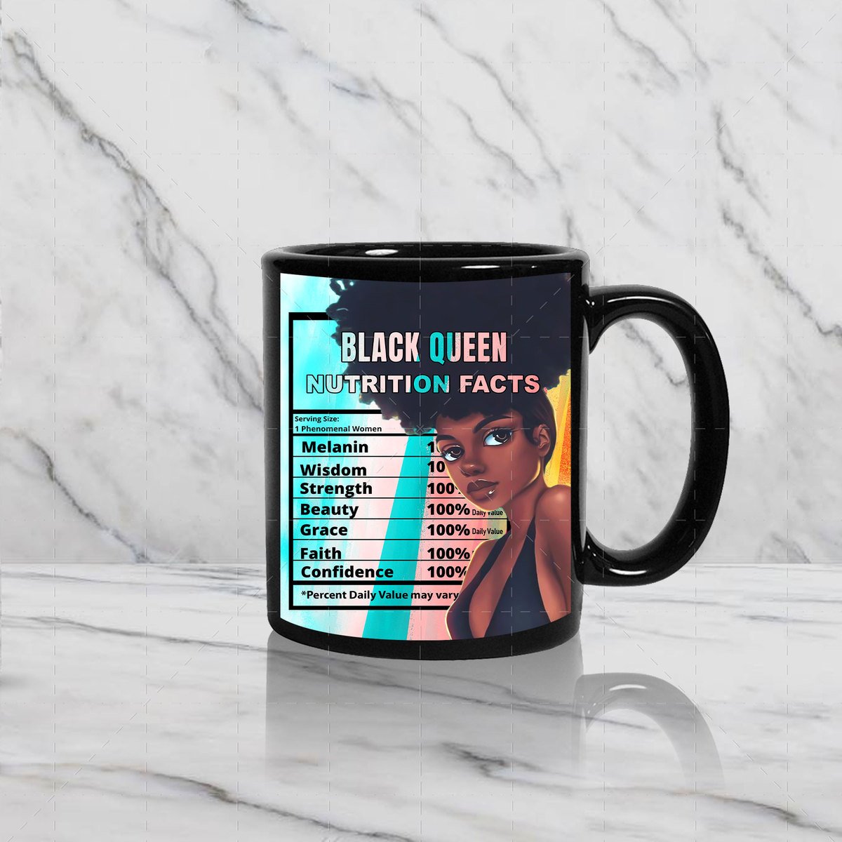 Gearhomies Mug Black Queen Nutrition Facts