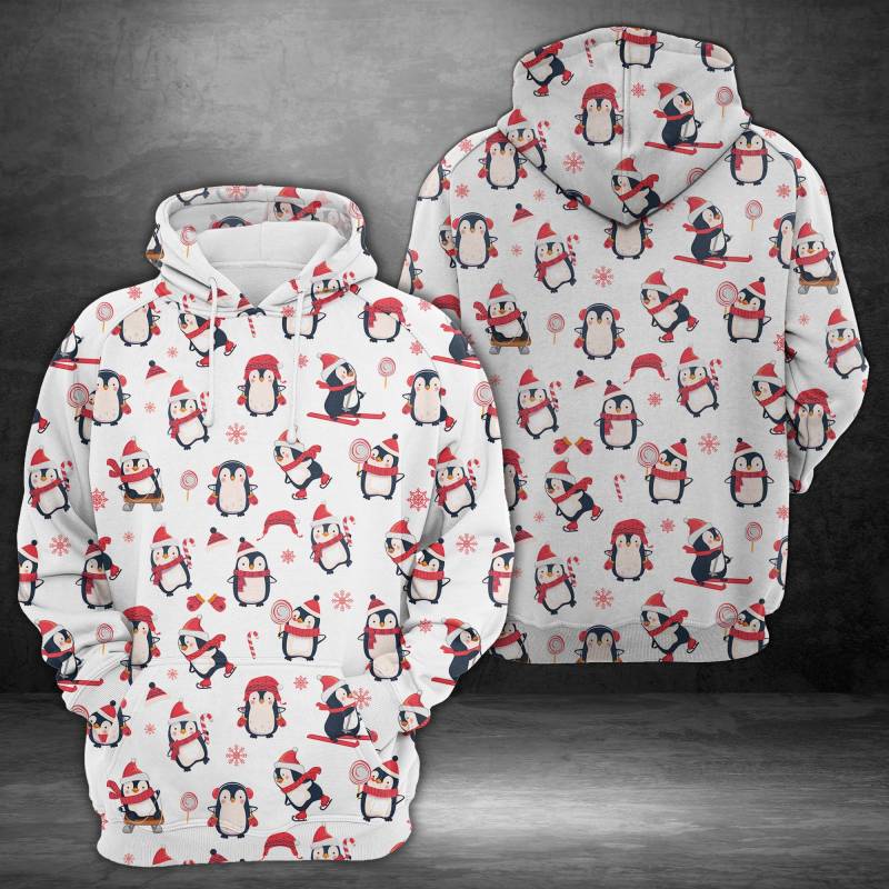 Cute penguins H12615 – All Over Print Unisex Hoodie