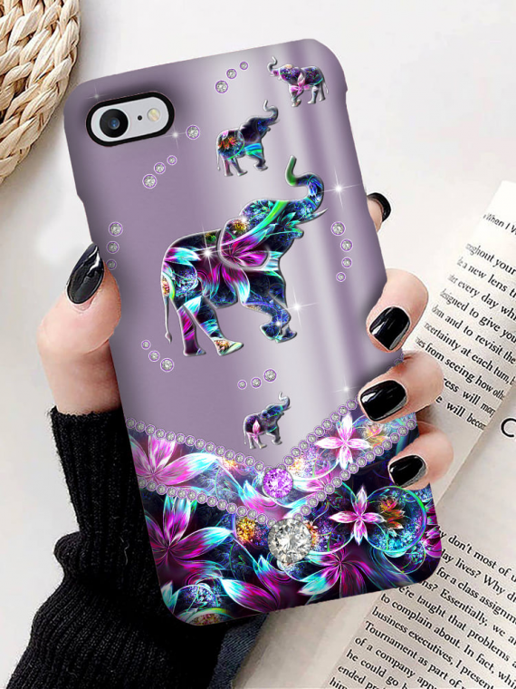 Purple Hologram Elephant Phone Case Chm